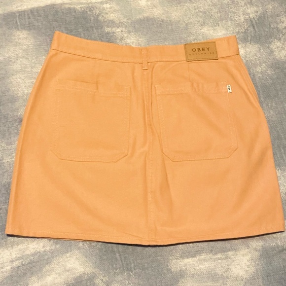 OBEY Skirt : Peach - Picture 5 of 5